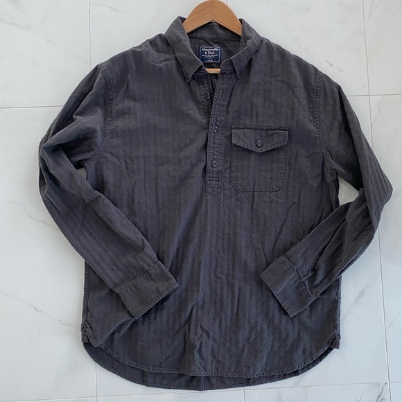 Abercrombie & Fitch Icon Poplin Shirt - Picture 1 of 2